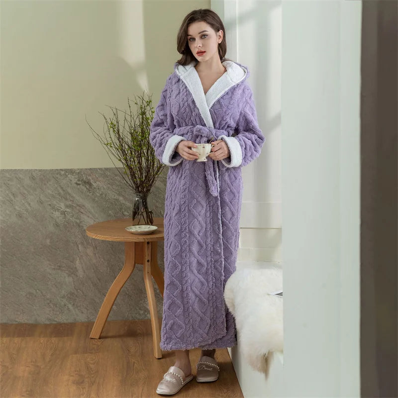 Thick Women Warm Robe