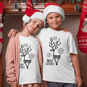 Christmas Family Short Sleeve Matching Outfits