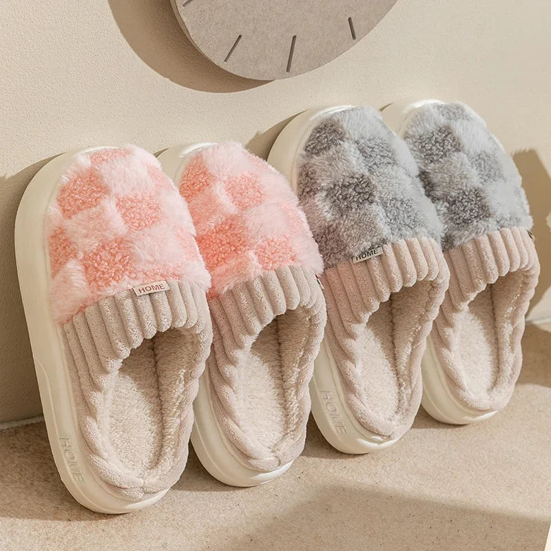 Plush Warm Cotton Slippers