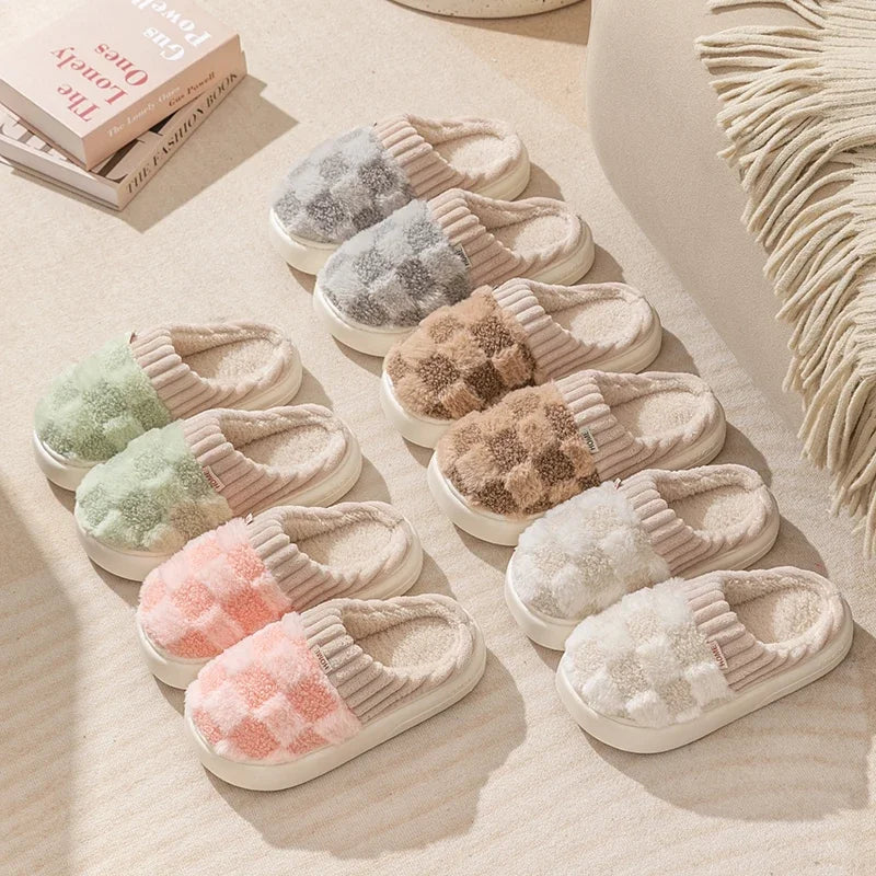 Plush Warm Cotton Slippers