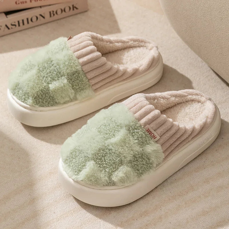 Plush Warm Cotton Slippers