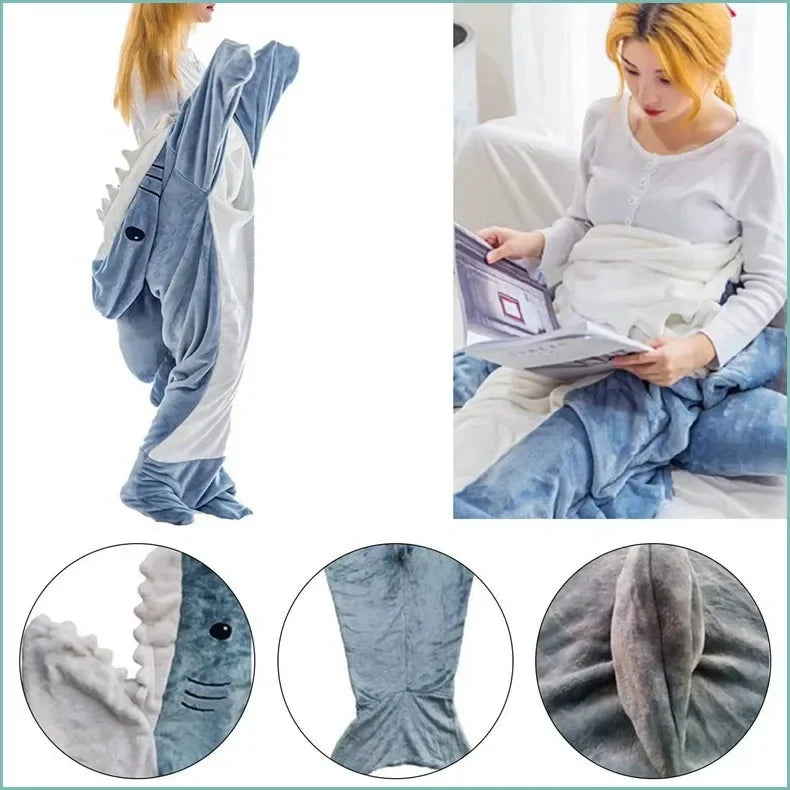 Shark Wearable Blanket Sleeping Bag