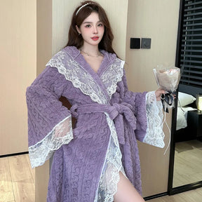 Winter Jacquard Flannel Robe