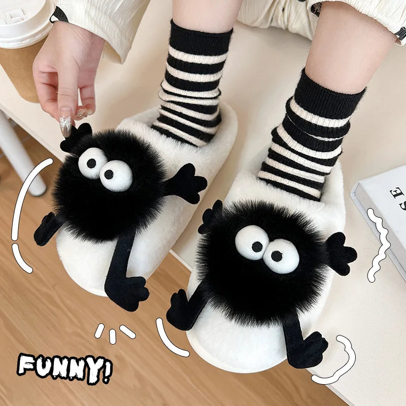 Thick Bottom Anti Slip Plush Insulation Slippers