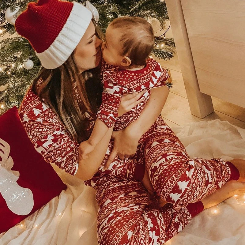 Family Matching Christmas Soft Cute Sleepwear