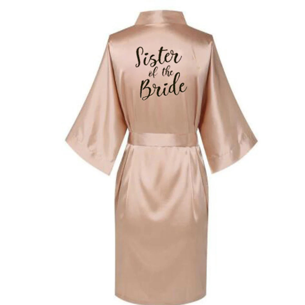 Satin Silk bride robe