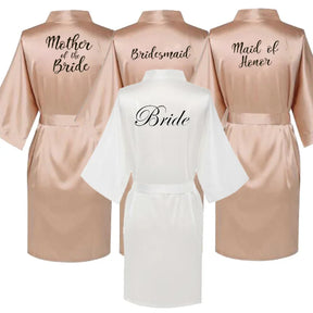 Satin Silk bride robe