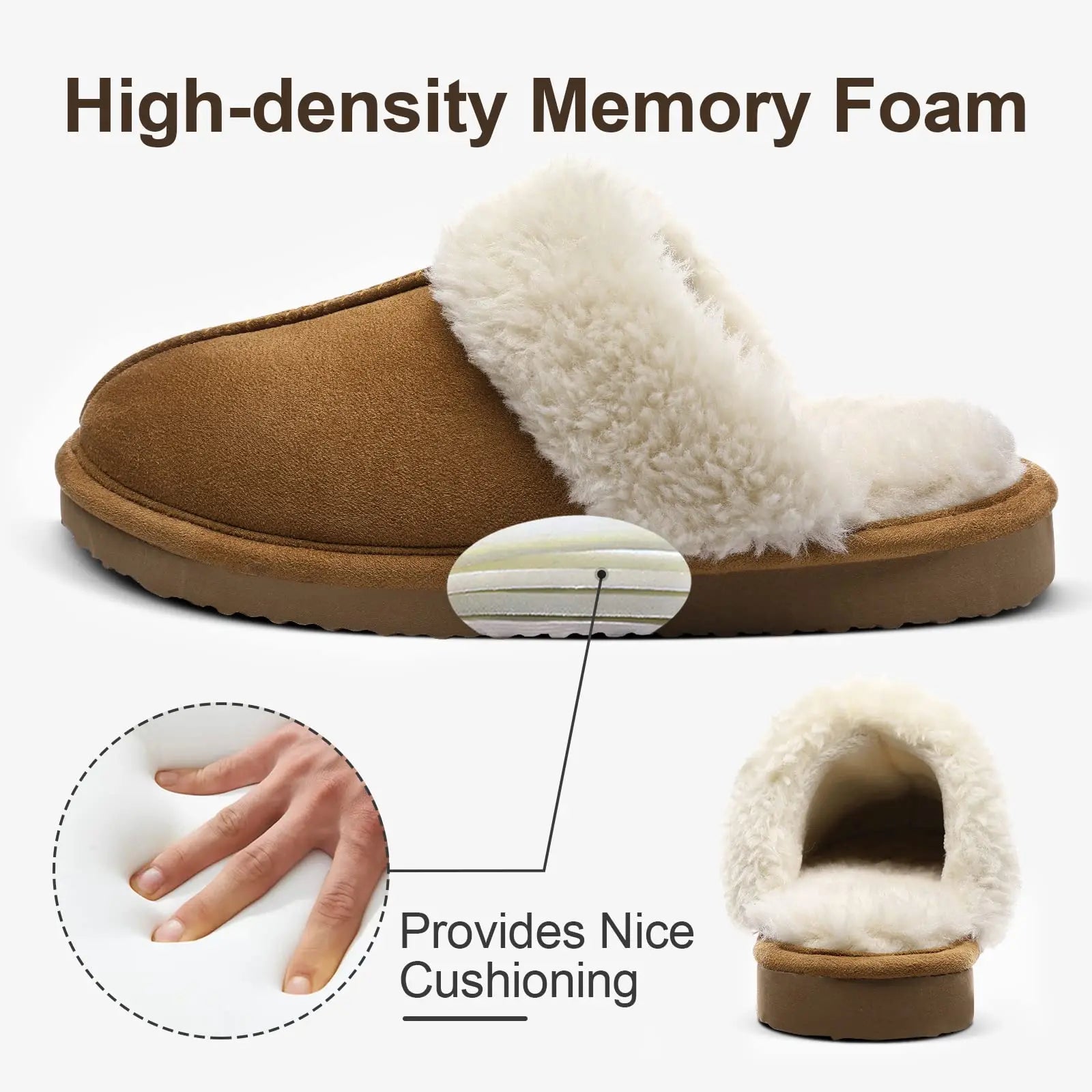 Indoor Soft Fuzzy Women Slippers