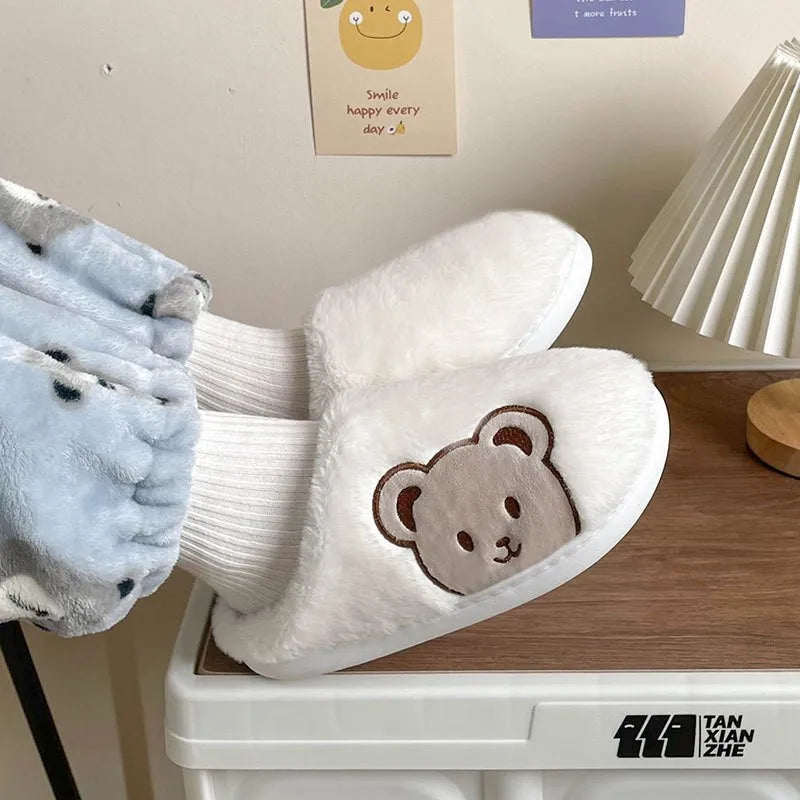 Winter Cartoon Bear Slippers