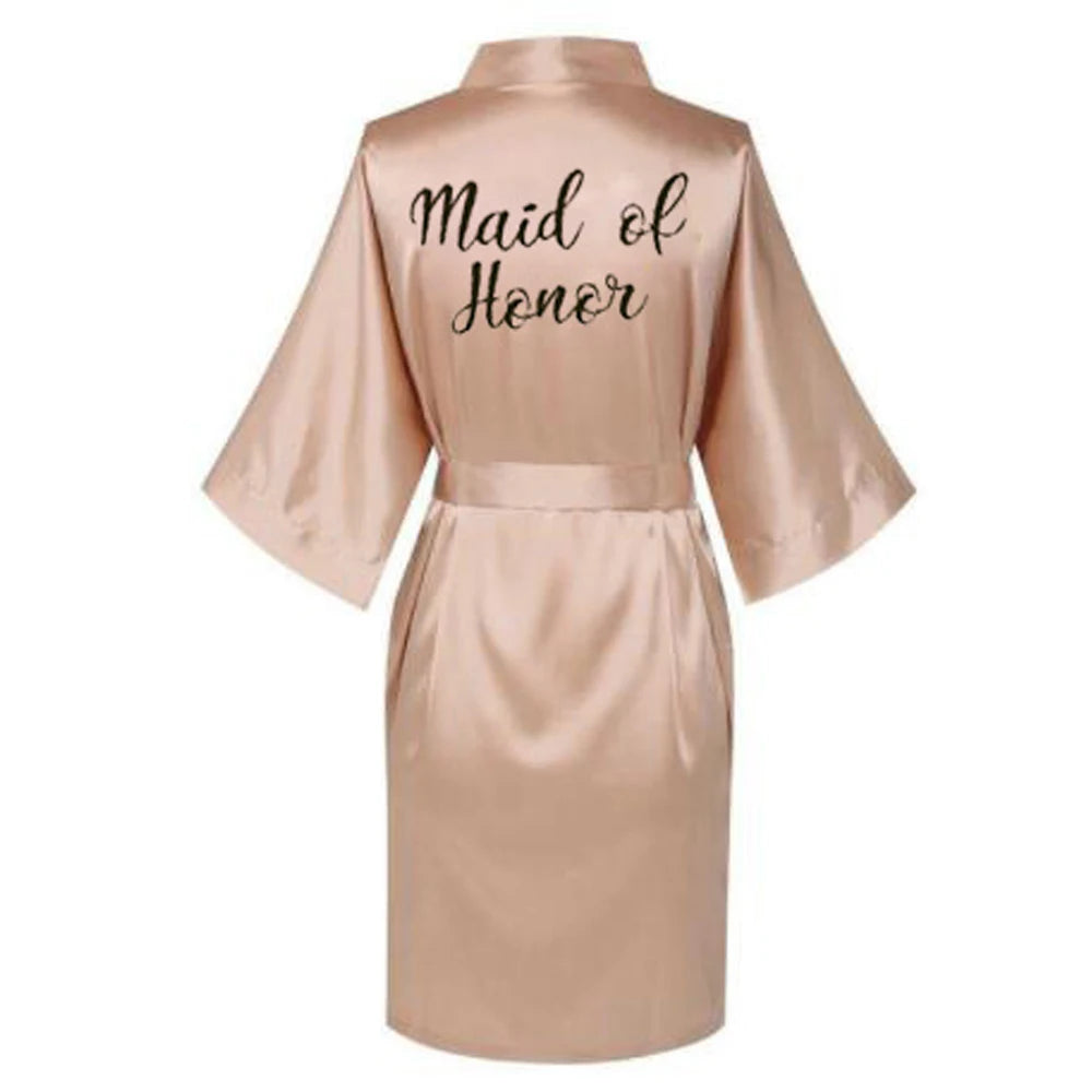 Satin Silk bride robe