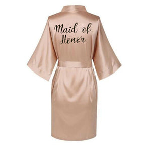 Satin Silk bride robe