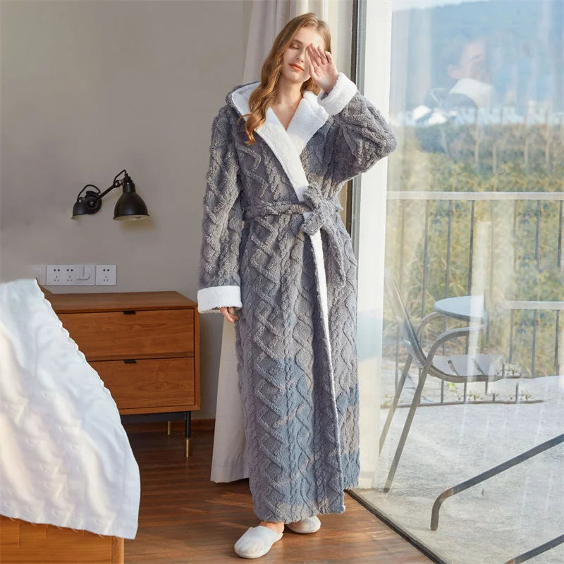 Thick Women Warm Robe