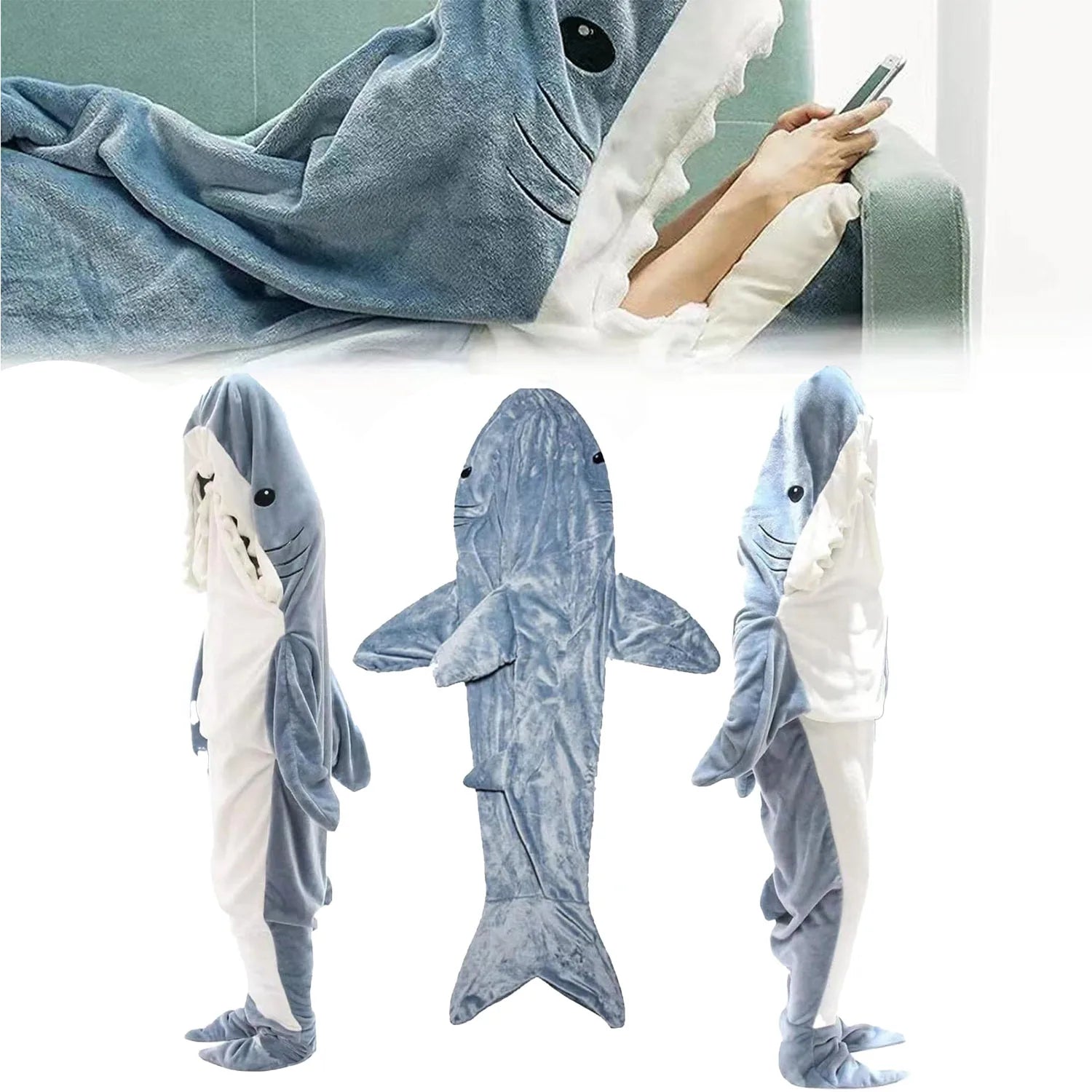 Shark Wearable Blanket Sleeping Bag