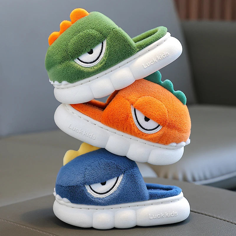 Children's Funny Cartoon Non-slip Plush Slippers