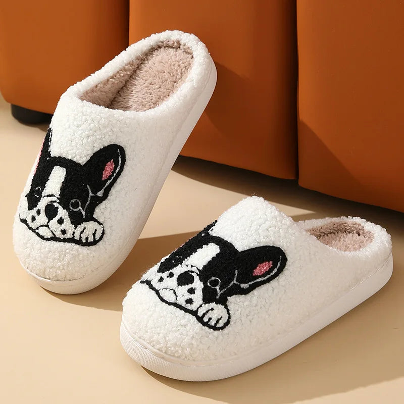 Winter Cartoon Plush Slippers