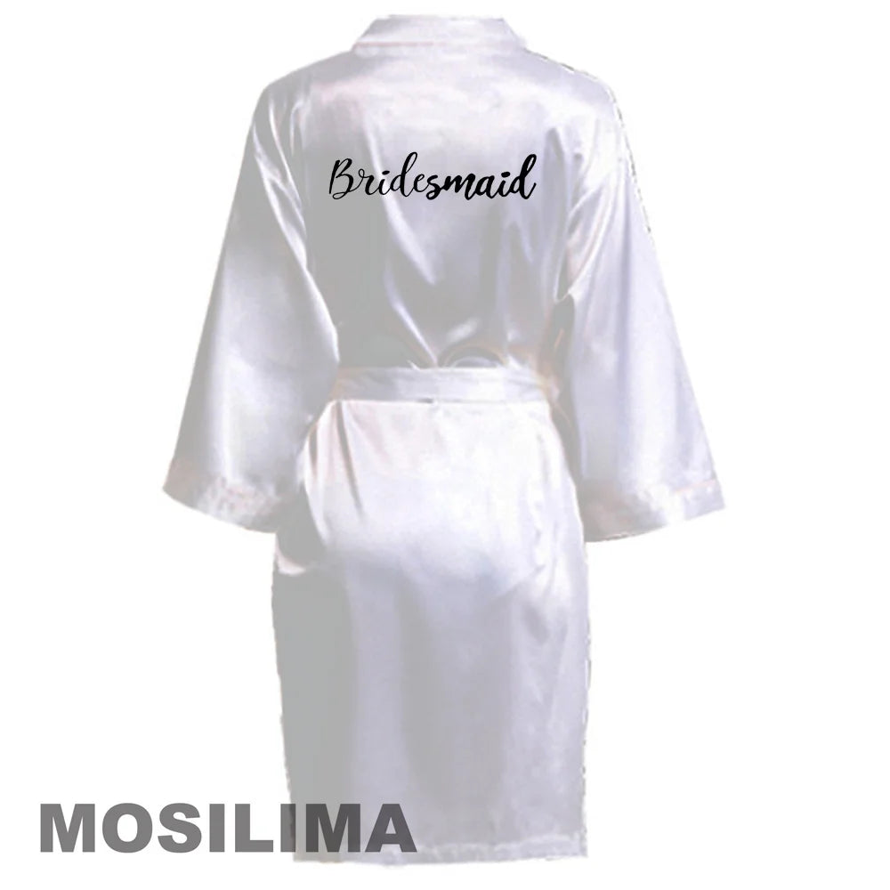 Satin Silk bride robe