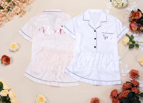 Customized Silk Bride Pajamas Set