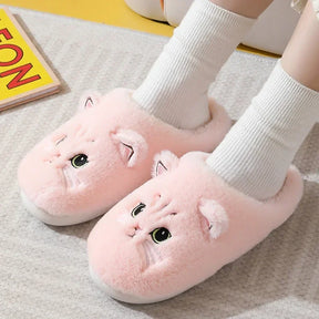 Fluffy Women Cute Cat Slippers