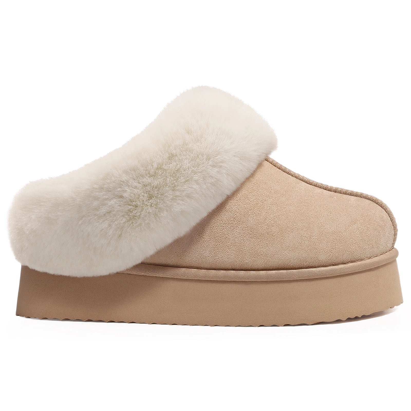 Smile Winter Women Fuzzy Slippers