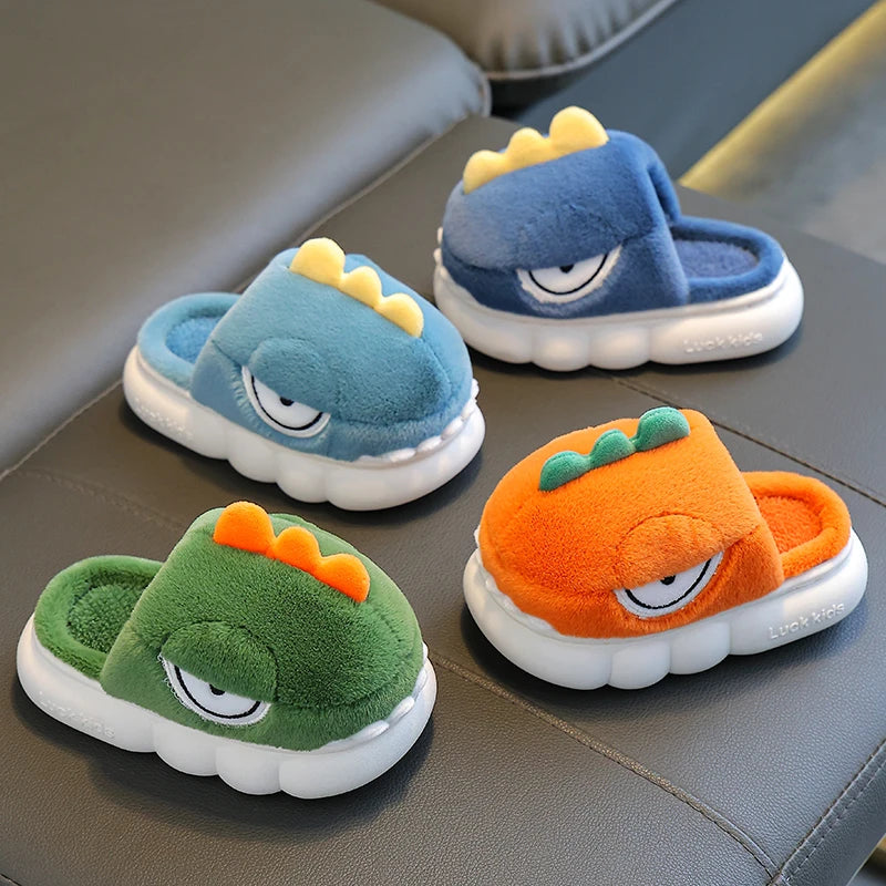 Children's Funny Cartoon Non-slip Plush Slippers