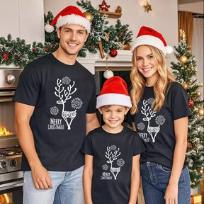 Christmas Family Short Sleeve Matching Outfits