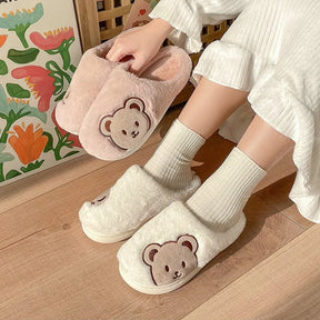 Winter Cartoon Bear Slippers