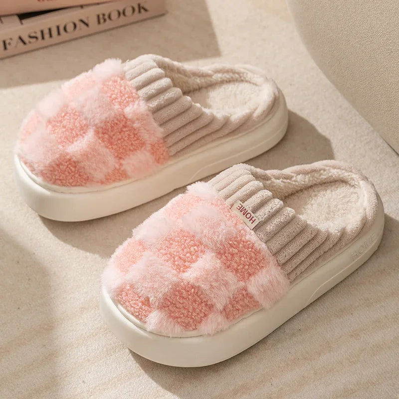 Plush Warm Cotton Slippers