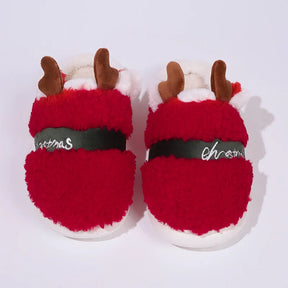 Christmas Red Fluffy Slippers