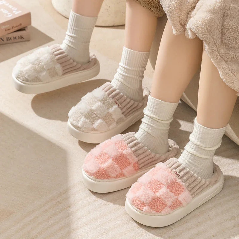 Plush Warm Cotton Slippers