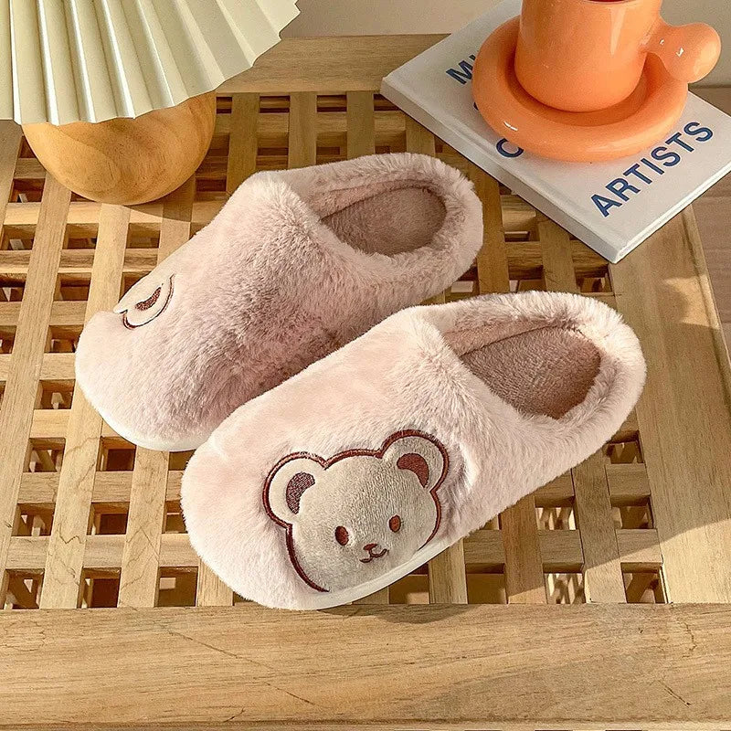 Winter Cartoon Bear Slippers