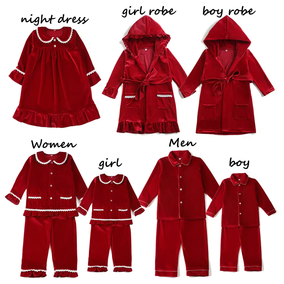 Family Matching Christmas Sleepwear Set