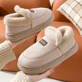 Evshine Warm Furry House Cotton Slippers