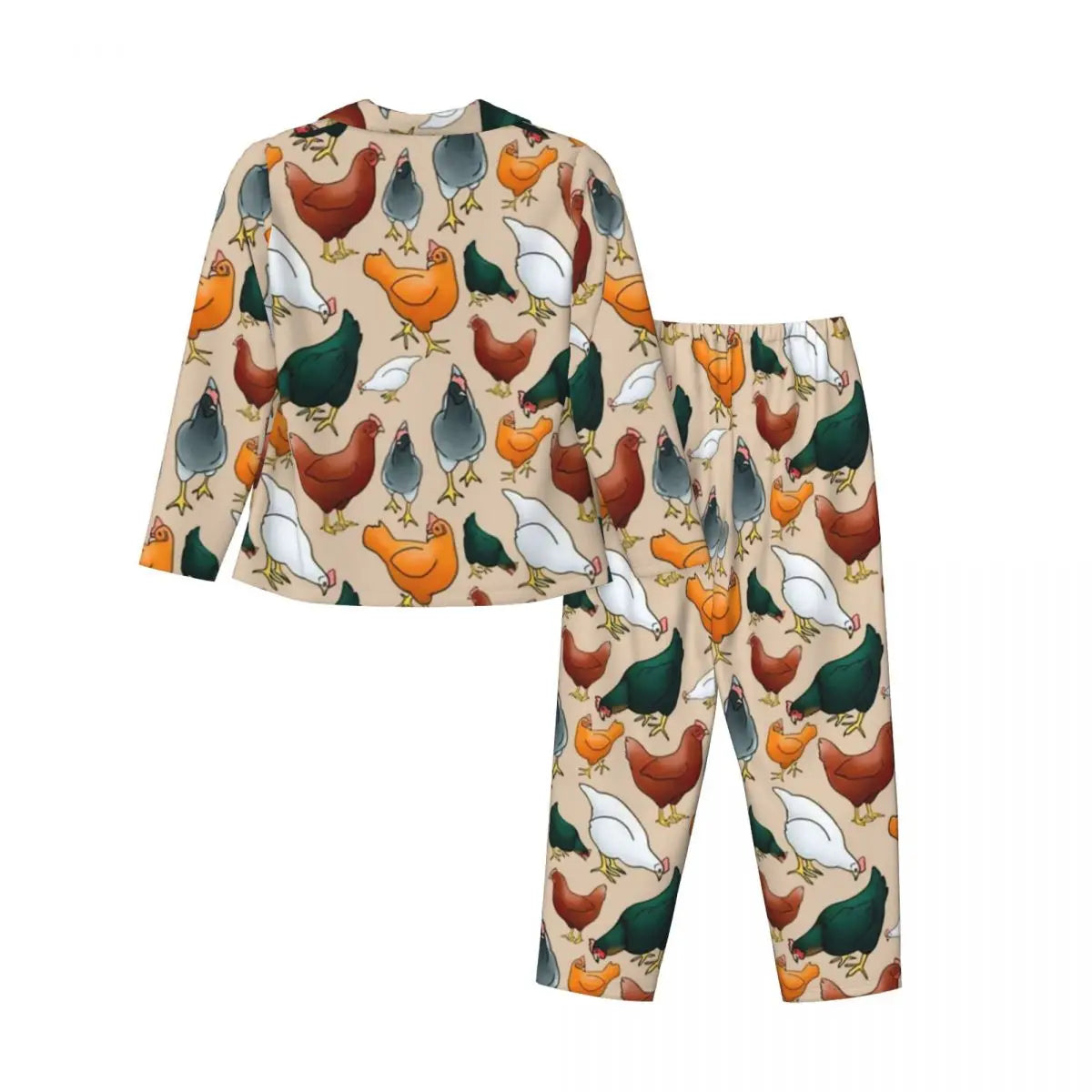 Colorful Chicken Pajamas Suit