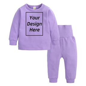 Warm Fleece Solid Cotton High Waist Sleeping Suit