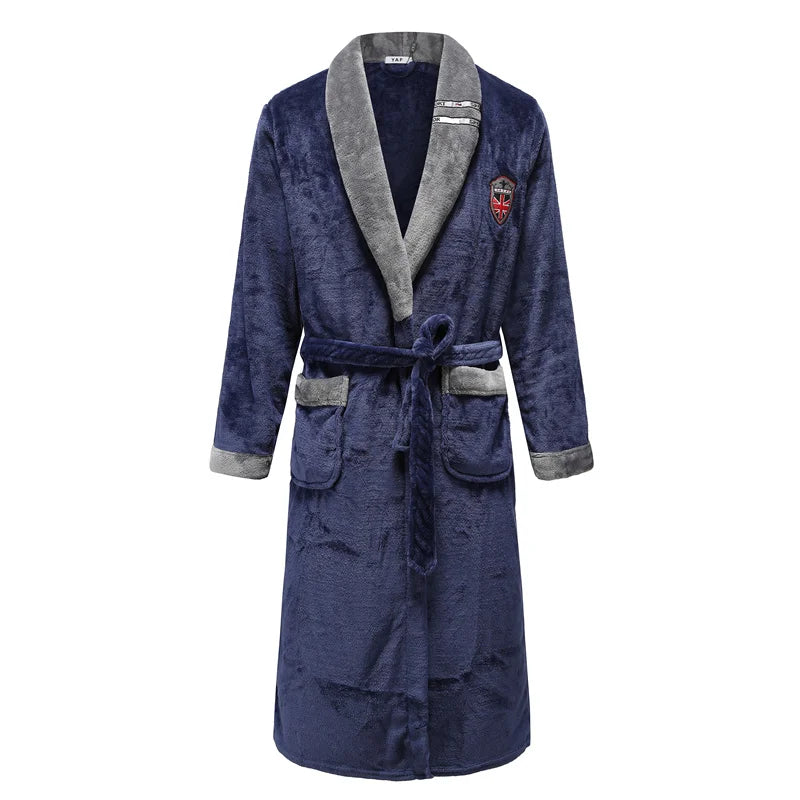 Thickened Flannel Men Robe