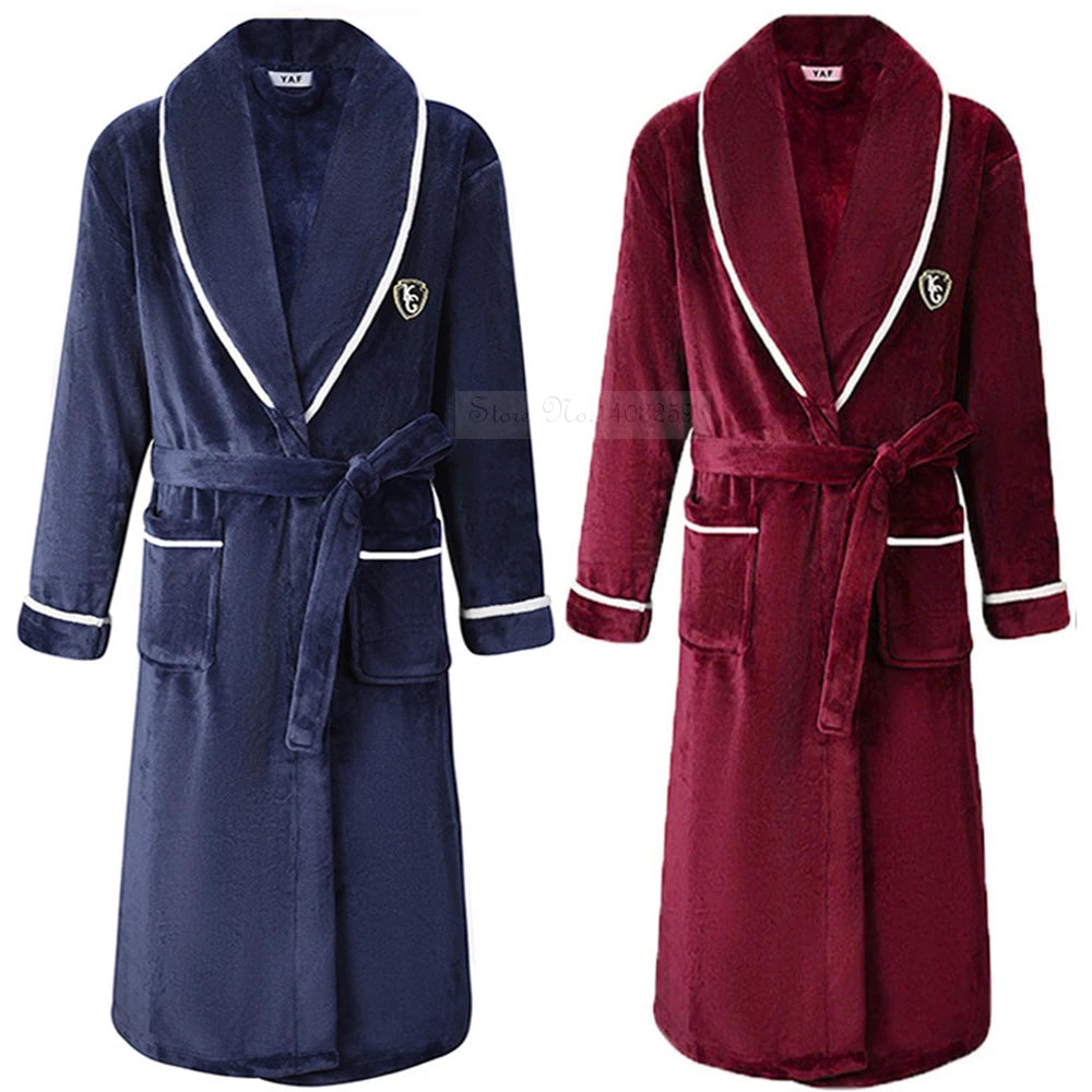 Thickened Flannel Men Robe