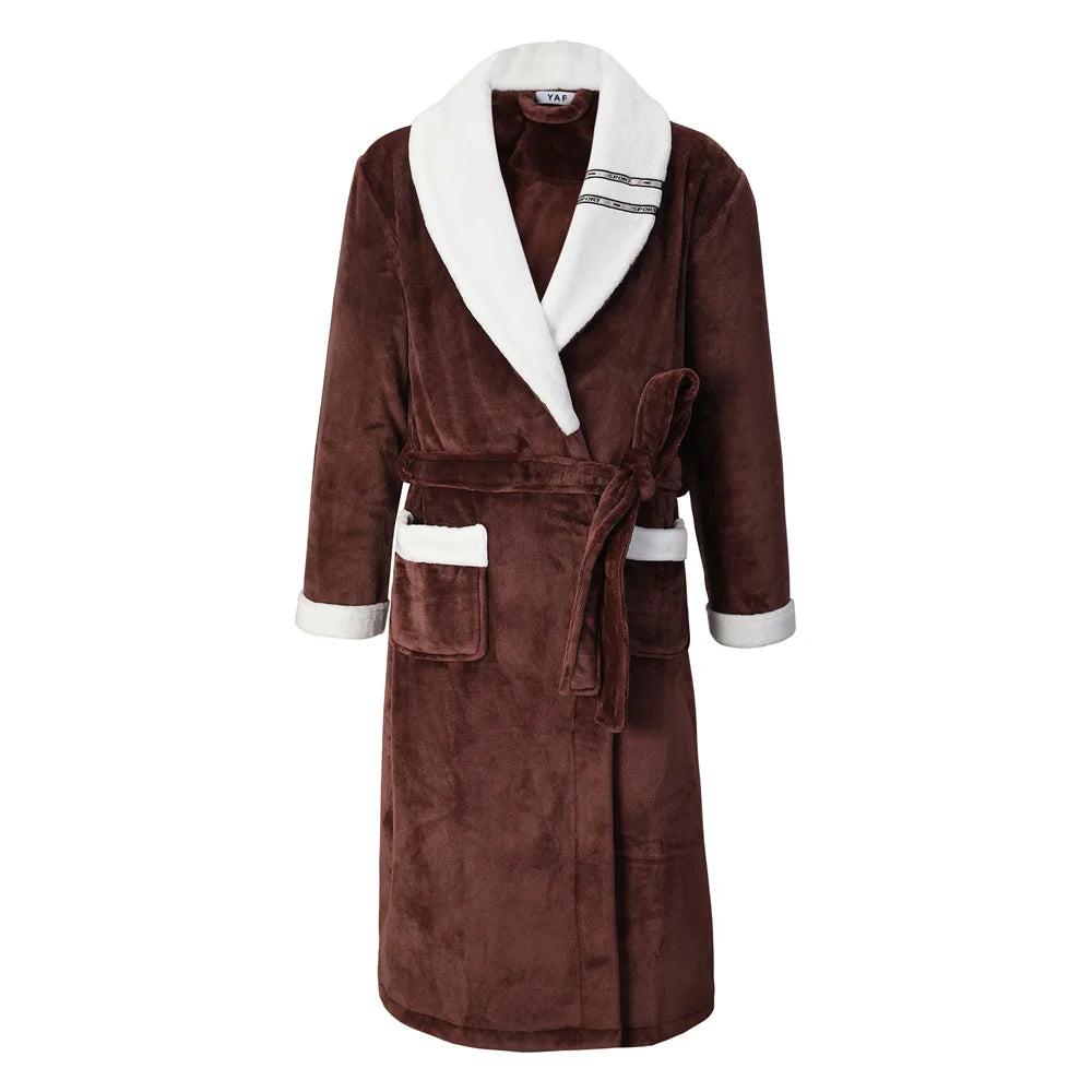 Thickened Flannel Men Robe