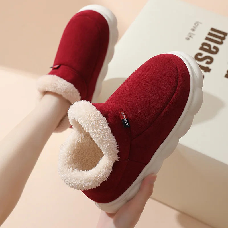 Plush Flat Men Slippers