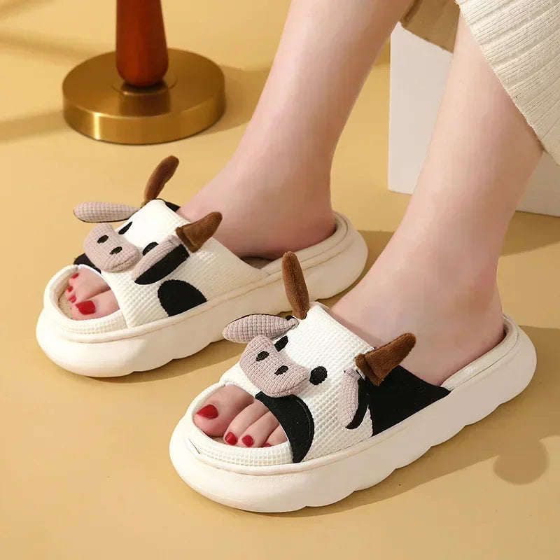 Non-slip Cotton Linen Sandals