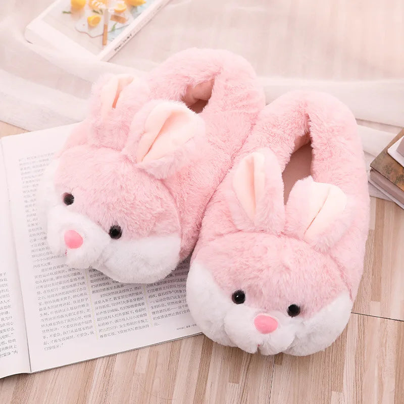 Cute Rabbit Winter Slippers