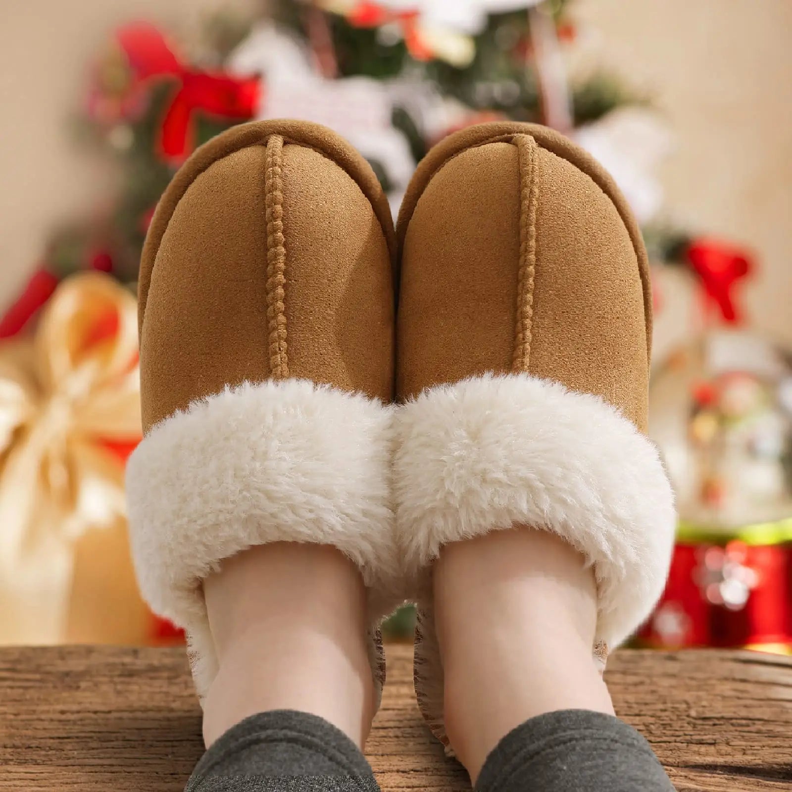 Indoor Soft Fuzzy Women Slippers