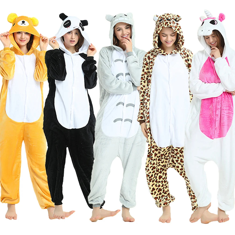 Animal Bear Onesies Kigurumi Unicorn Pajamas Set