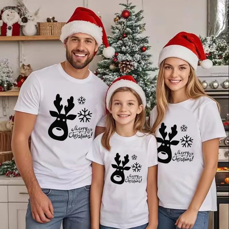 Christmas Family Short Sleeve Matching Outfits