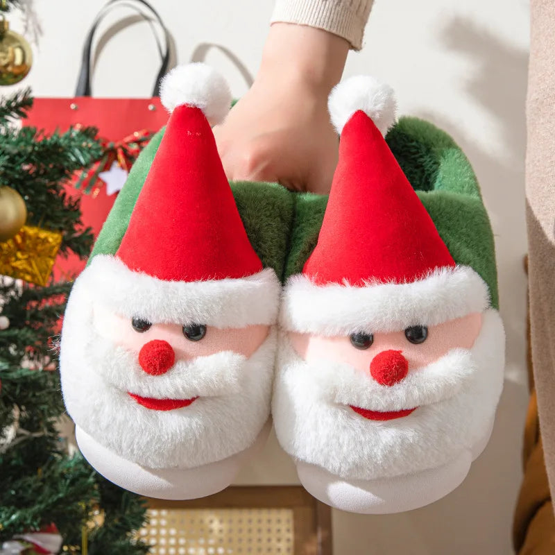 Winter Christmas Santa Claus Slippers