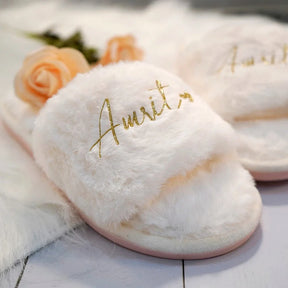 Wedding Fluffy Slippers