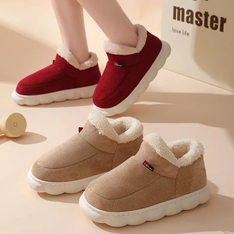 Plush Flat Men Slippers