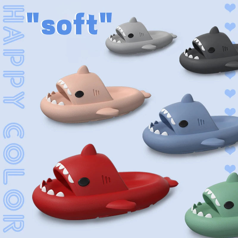 Litfun Thick-soled Shark Slippers