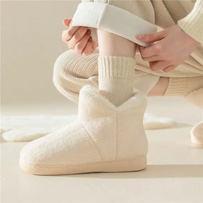 Women Wool Snow Markron Color  Socks