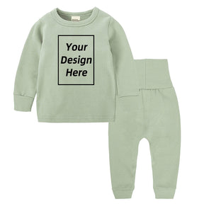 Warm Fleece Solid Cotton High Waist Sleeping Suit