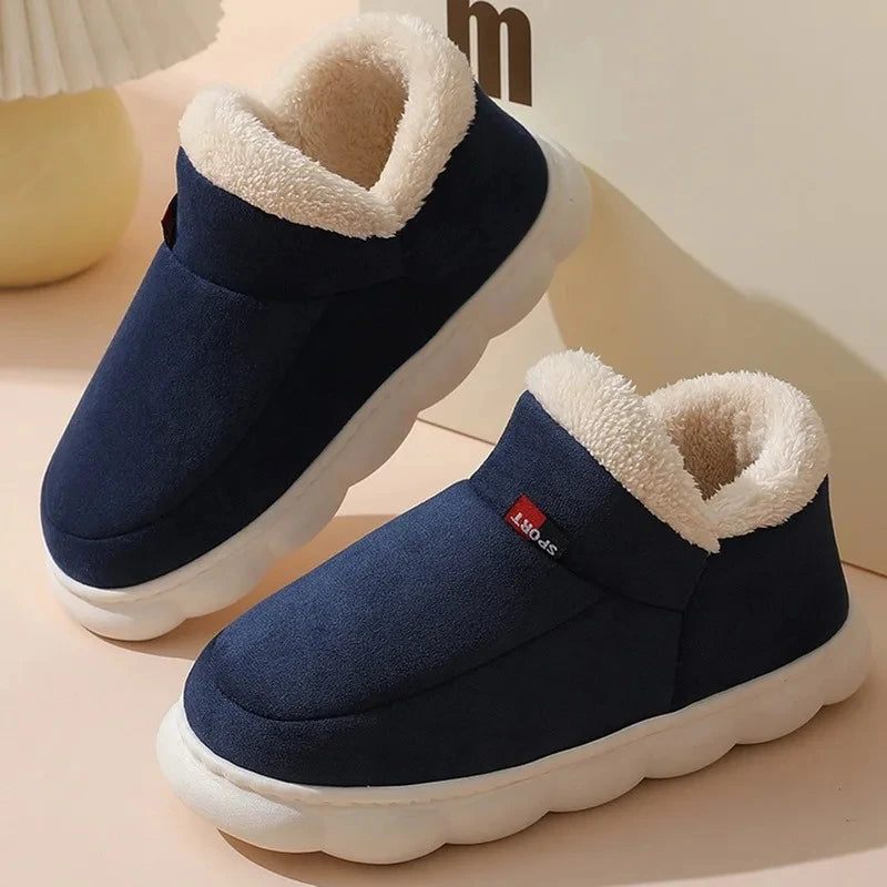 Plush Flat Men Slippers